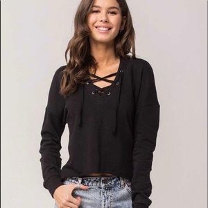 Full tilt Lace up hoodie